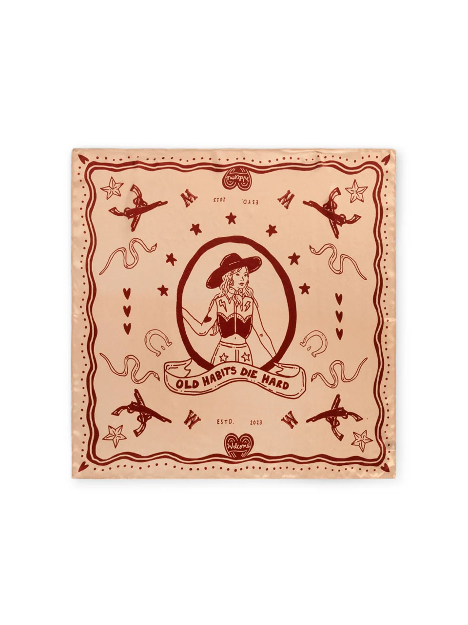 BANDANA COWGIRL IN THE CITY 52X52