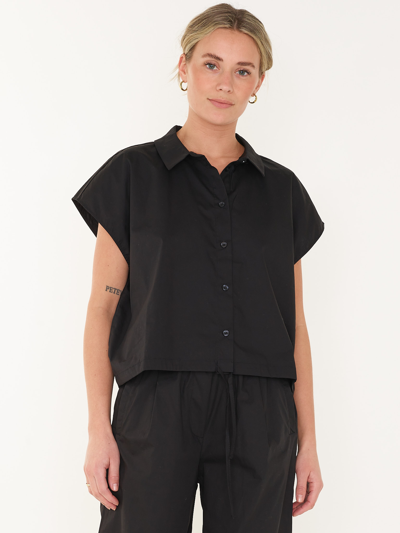 BLOUSE BIEKE POPLIN