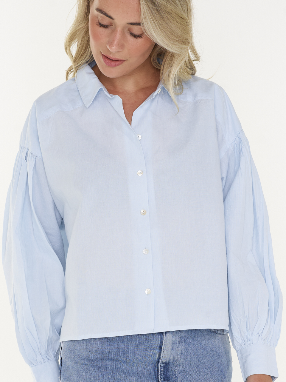 BLOUSE SARAH SHORT CHAMBRAY