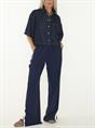 BLOUSE SHORT SLEEVE DENIM