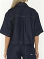 BLOUSE SHORT SLEEVE DENIM