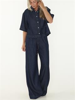 BLOUSE SHORT SLEEVE DENIM