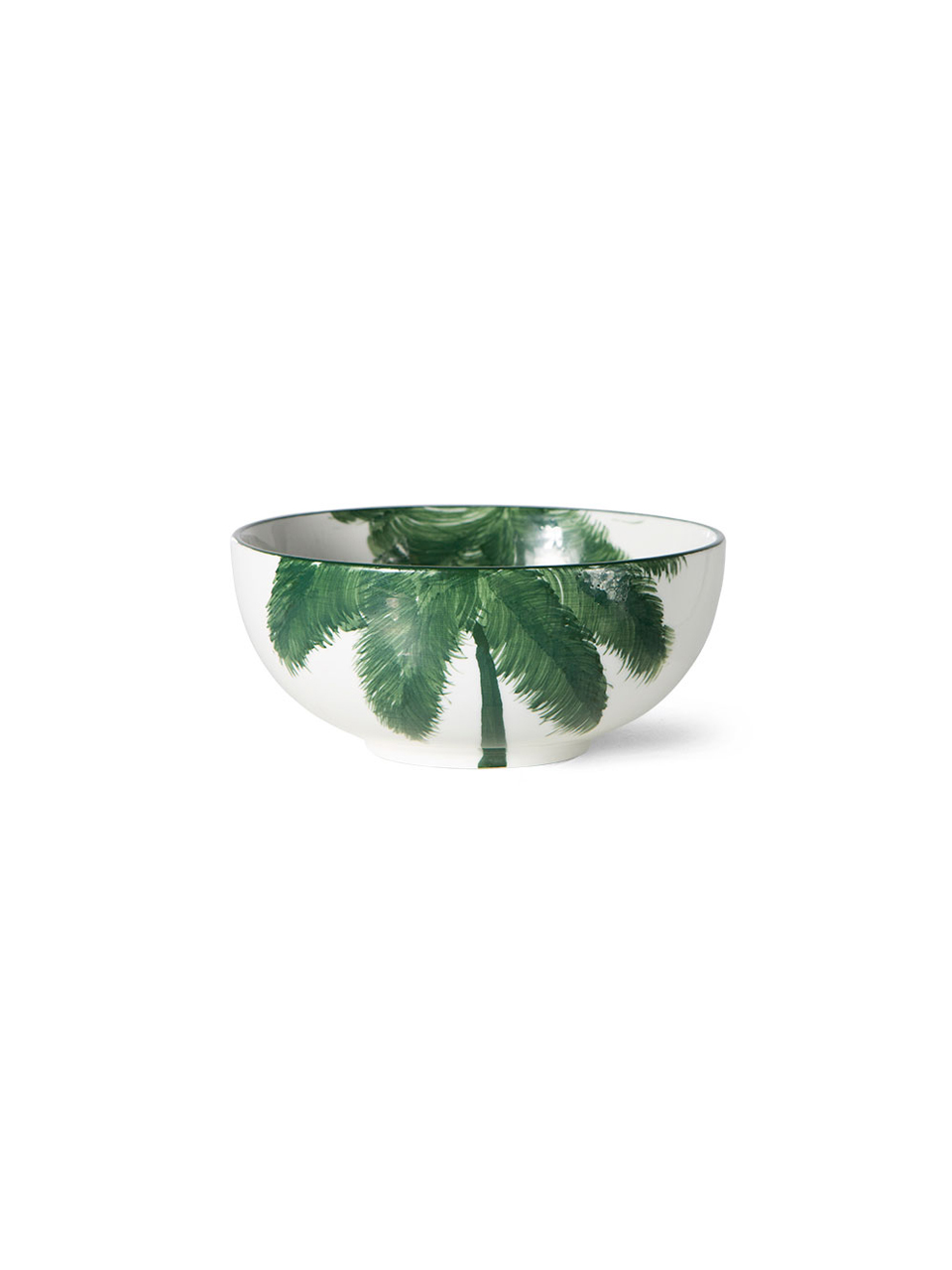 BOWL BOLD&BASICS CERAMICS PALMS GREEN
