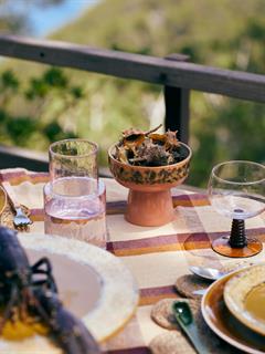 BOWL ON BASE 70S CERAMICS TAPAS L LUSH
