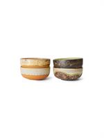 BOWLS 70'S CERAMICS TAPAS DRIFT SET OF 4