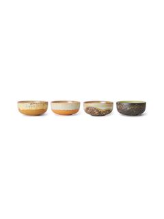 BOWLS 70'S CERAMICS TAPAS DRIFT SET OF 4