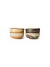 BOWLS 70'S CERAMICS TAPAS DRIFT SET OF 4
