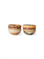 BOWLS 70'S CERAMICS XS MARINE SET OF 4