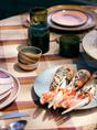 BOWLS 70'S CERAMICS XS MARINE SET OF 4