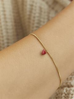 BRACELET HEART BEAT GOLD PLATED