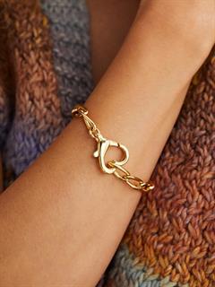 BRACELET LOCKED LOVE BRASS GOLDPLATED