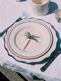 BREAKFAST PLATE PALM TREE