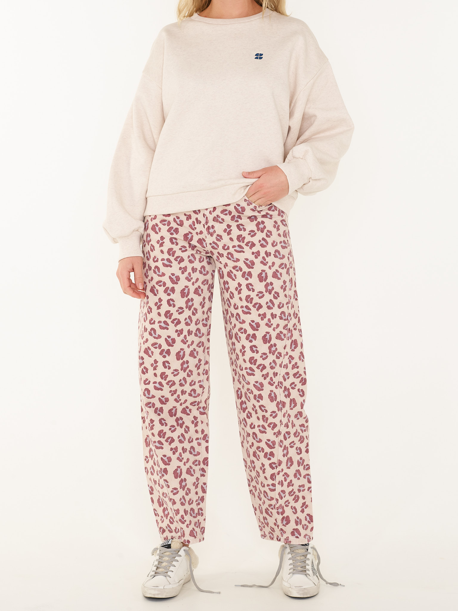 BROEK BEGUM PINK CHEETAH