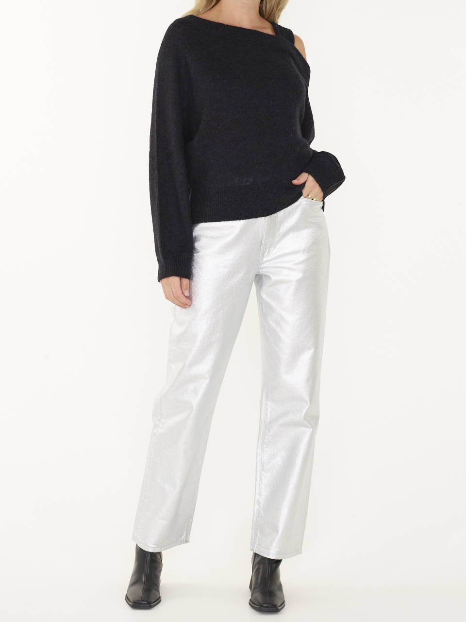 BROEK D6AXELLE STRAIGHT CROP