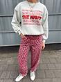 BROEK LEW RED CHEETAH