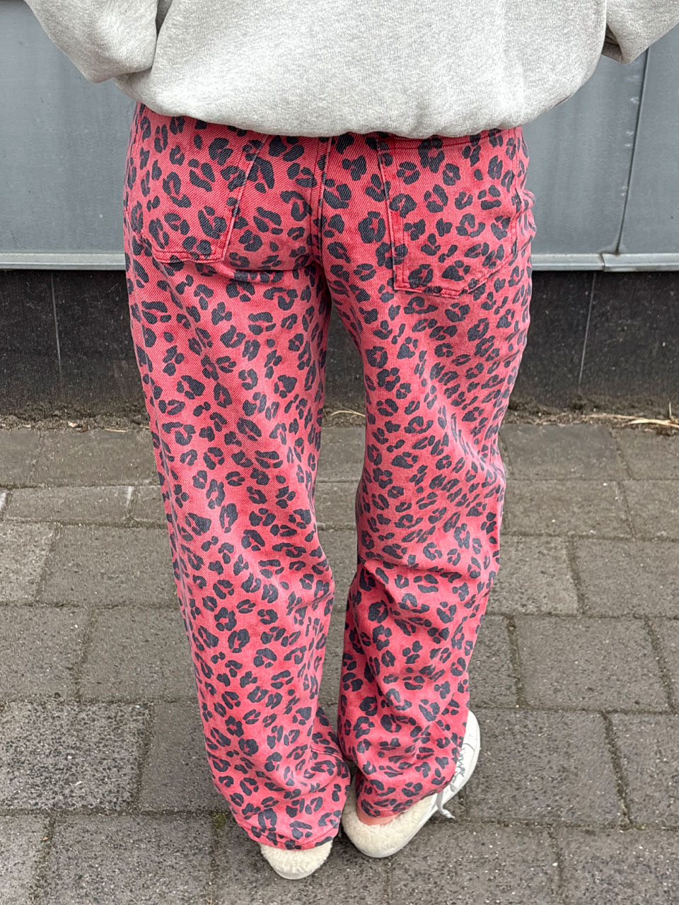 BROEK LEW RED CHEETAH