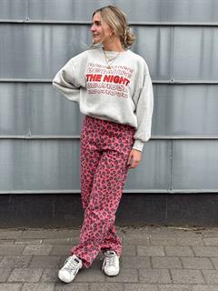BROEK LEW RED CHEETAH