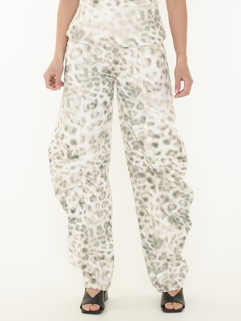 BROEK PRINTED CARGO DENIM