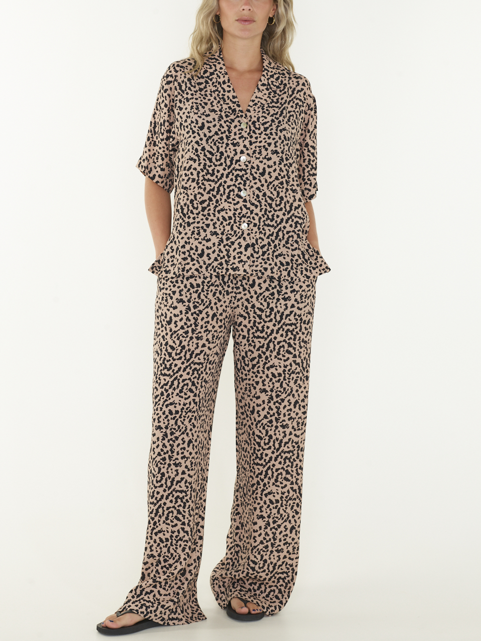 BROEK PULL ON LEOPARD