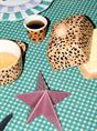 BUTTER DISH LEOPARD BROWN