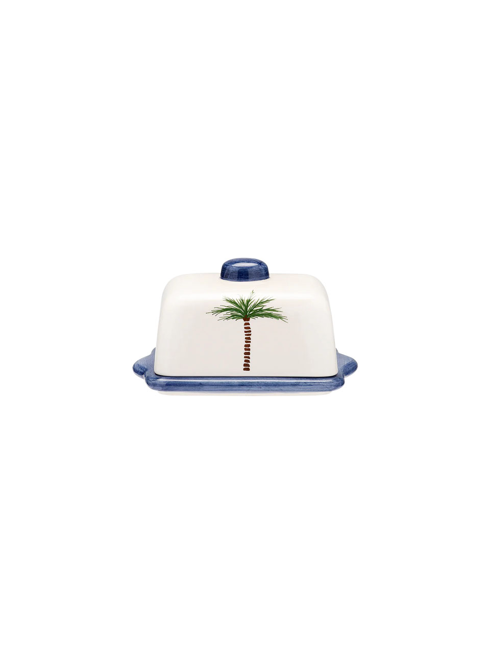 BUTTER DISH PALM TREE