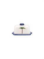 BUTTER DISH PALM TREE