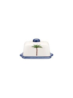 BUTTER DISH PALM TREE