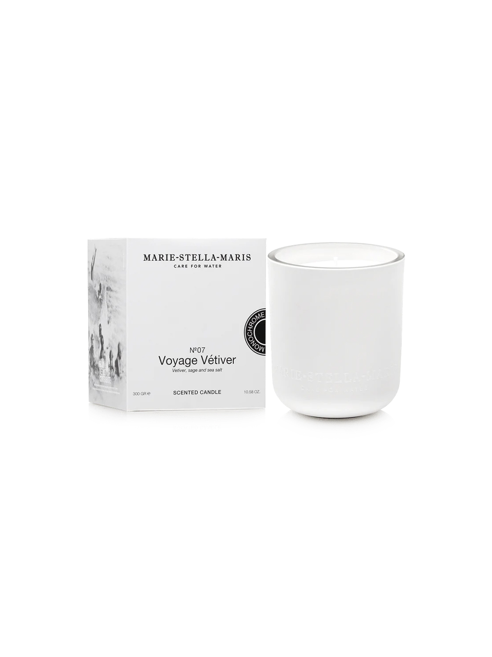 CANDLE SCENTED VOYAGE VETIVER 300GR MONOCHROME