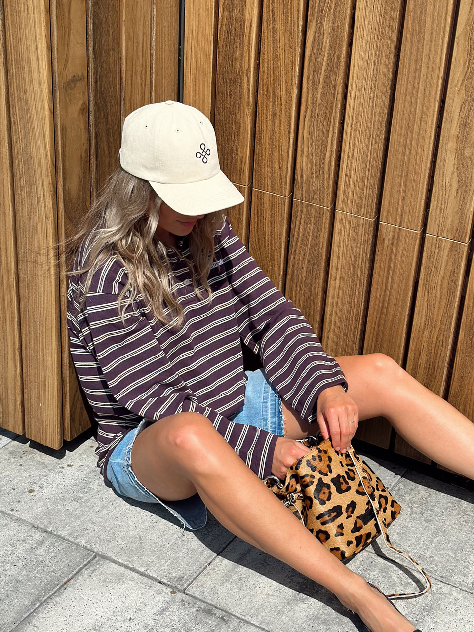 CAP CREME VINTAGE SMALL LOGO