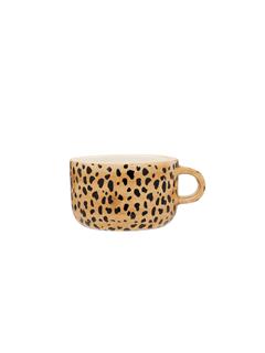 CAPPUCCINO MUG LEOPARD BROWN