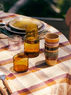 CARAFE TUBE AMBER