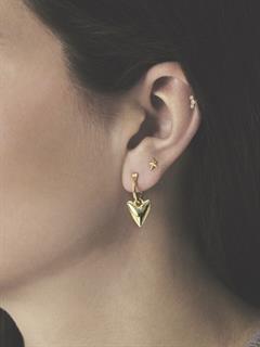 CHARM GOLDEN HEART GOLD PLATED