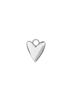CHARM GOLDEN HEART SILVER