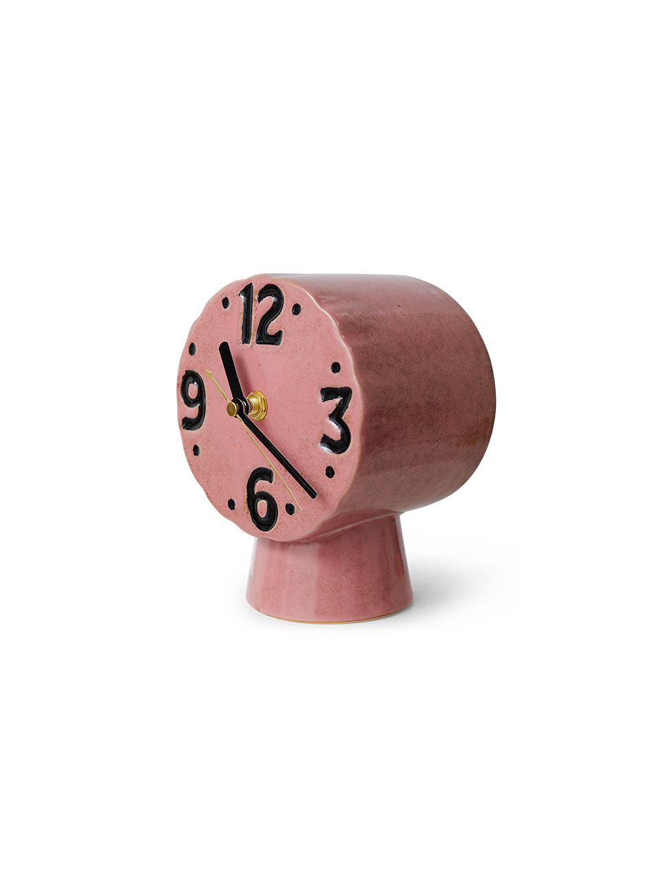 CLOCK RETRO CERAMIC PINK