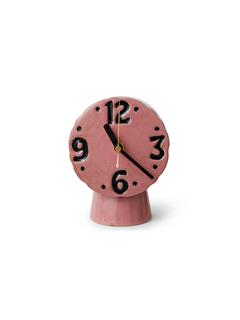 CLOCK RETRO CERAMIC PINK