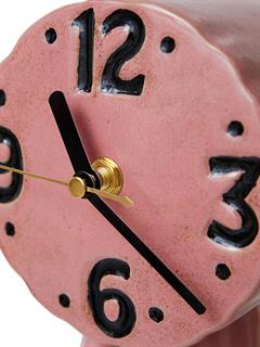 CLOCK RETRO CERAMIC PINK
