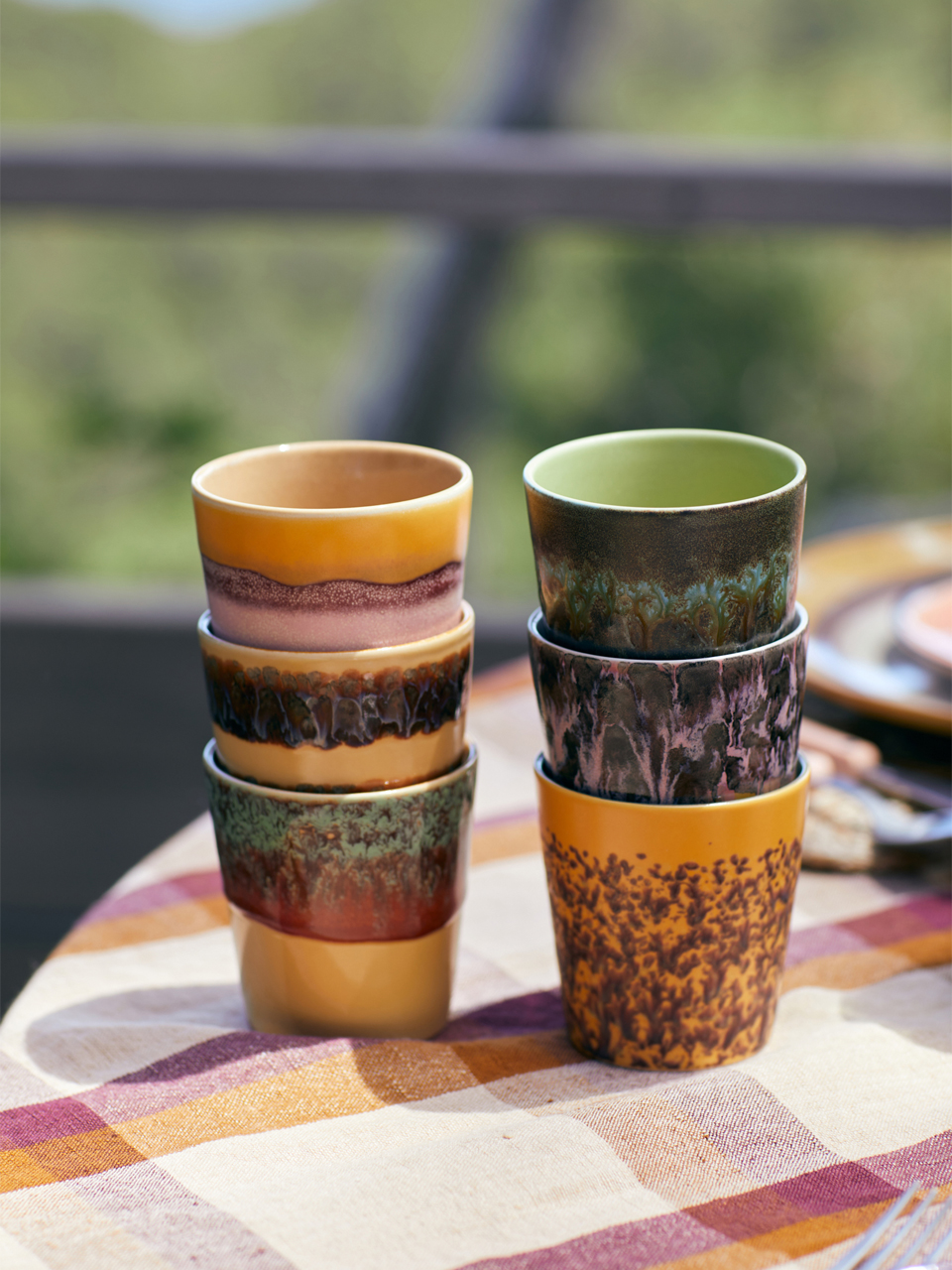 COFFEE MUGS 70'CERAMICS VALLEY SET OF 6
