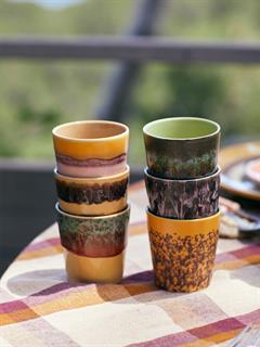 COFFEE MUGS 70'CERAMICS VALLEY SET OF 6