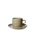 CUP AND SAUCER CHEF CERAMICS MOSS GREEN