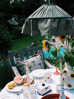 CUSHION LES PALMIERS FRILL