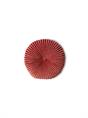 CUSHION ROUND RIPPLE BURGUNDY 35CM