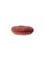 CUSHION ROUND RIPPLE BURGUNDY 35CM