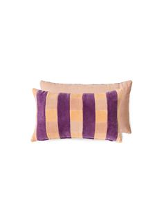 CUSHION STRIPED VELVET MIDSUMMER 50X30CM