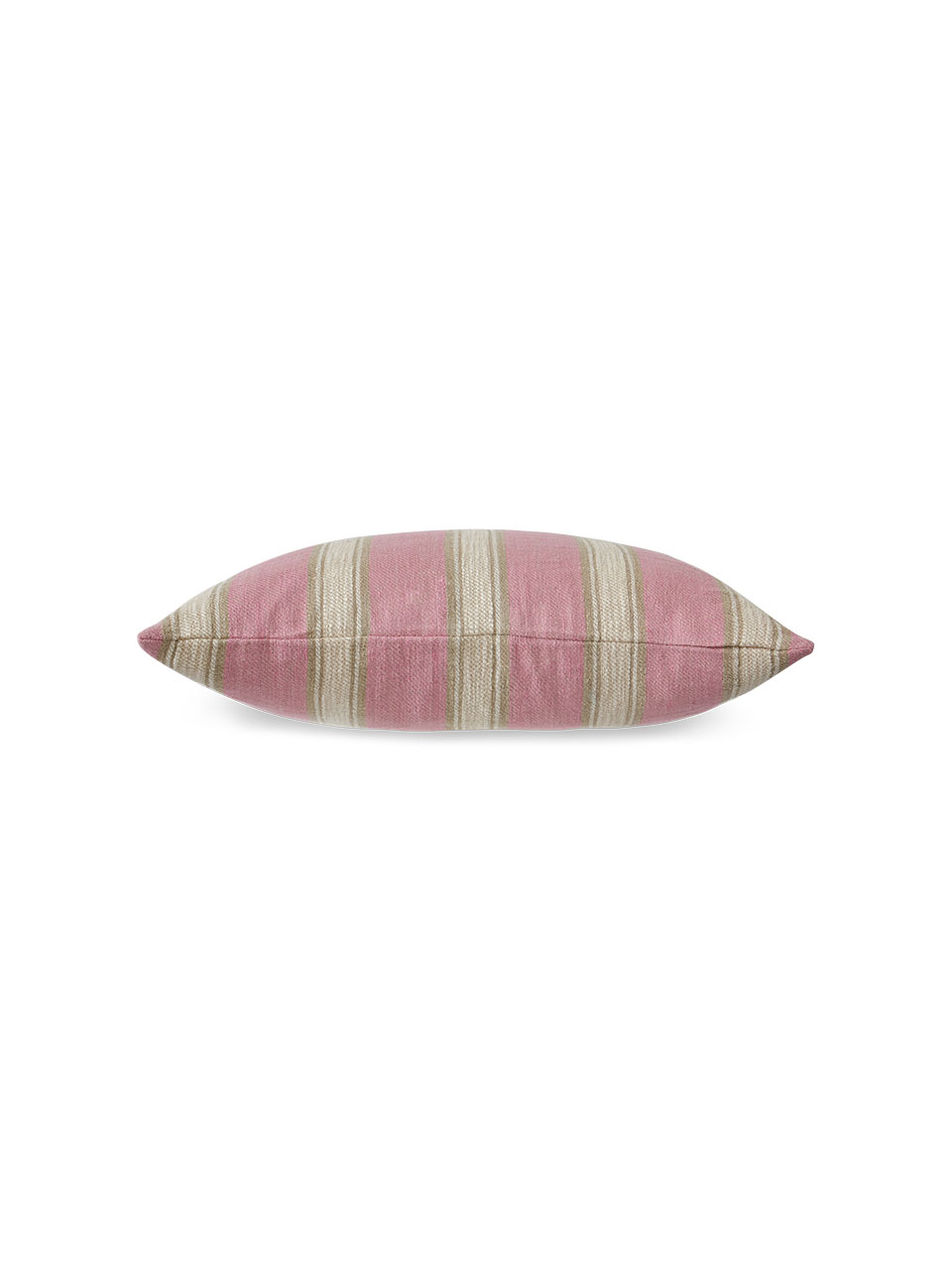 CUSHION WOVEN STRIPED BLUSH 60X40