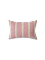 CUSHION WOVEN STRIPED BLUSH 60X40