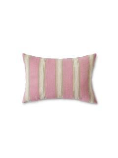 CUSHION WOVEN STRIPED BLUSH 60X40