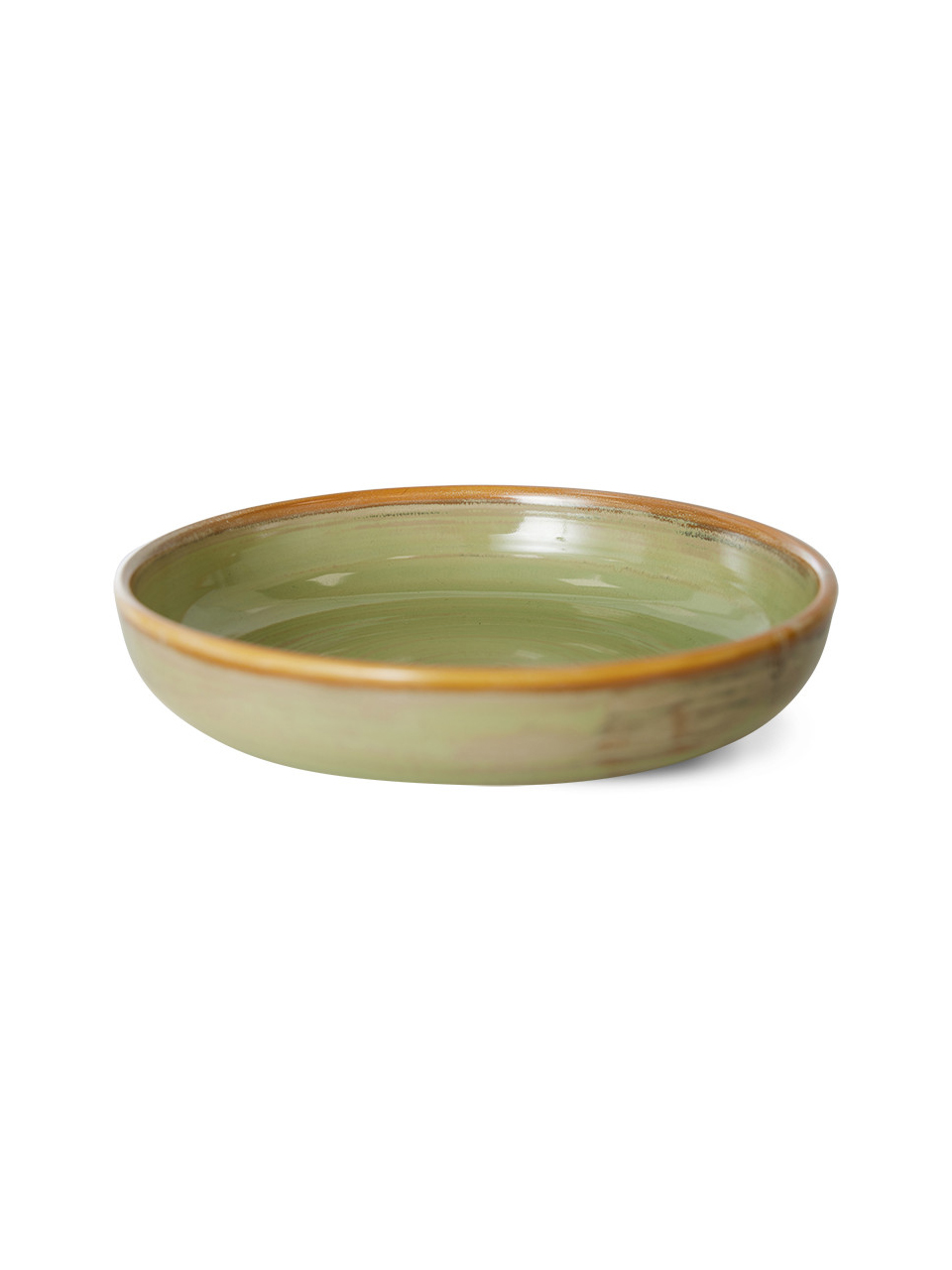 DEEP PLATE M CHEF CERAMICS MOSS GREEN