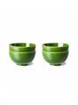 DESSERT BOWL THE EMERALDS CERAMIC GREEN SET OF 4