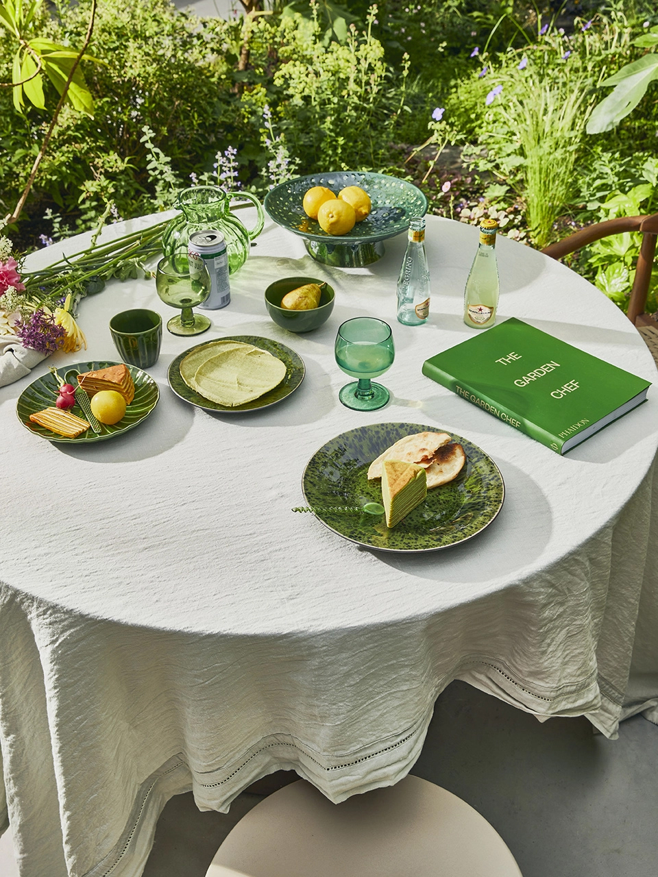 DESSERT BOWL THE EMERALDS CERAMIC GREEN SET OF 4