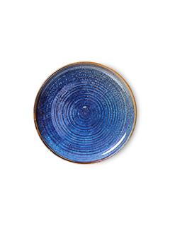 DINNER PLATE CHEF CERAMICS RUSTIC BLUE